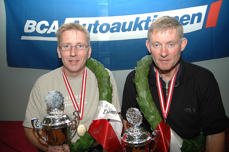 Årets Danmarksmestre i rally 2005: Ib Kragh (t.v.) og Freddy Pedersen.
